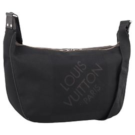 LOUIS VUITTON Damier Geant Explorateur Shoulder Bag Black M93616 LV Auth 200910A