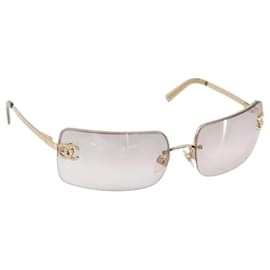 Occhiali da sole CHANEL metallo Gold CC Auth yk20750M