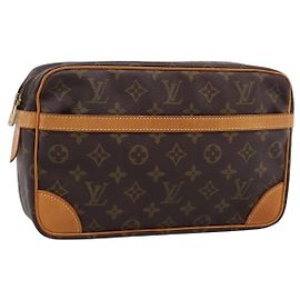 LOUIS VUITTON Monogram Compiegne 28 Clutch Bag M51845 LV Auth 198963