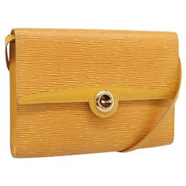 LOUIS VUITTON Epi Pochette Arche Shoulder Bag Yellow M52579 LV Auth 199007