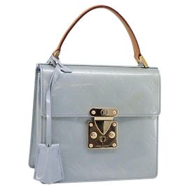 LOUIS VUITTON Monogram Vernis Spring Street Hand Bag Lavande M91216 Auth 200156V