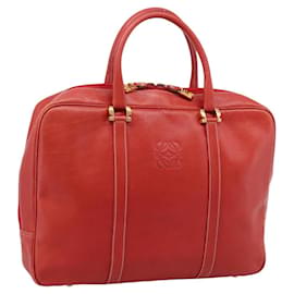 Borsa Business LOEWE in pelle rossa e oro Auth 197616