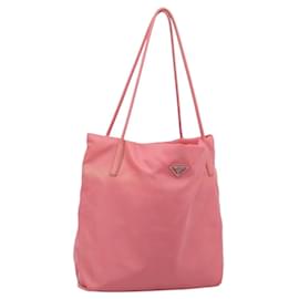 Bolso Tote PRADA Nylon Rosa Auth 200144