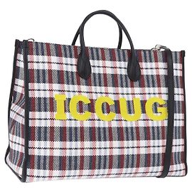 Bolso Tote GUCCI Canvas 2way Multicolor Silver 659980 Auth ka5919V