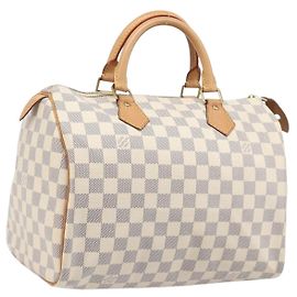 Borsa a mano LOUIS VUITTON Damier Azur Speedy 30 N41533 LV Auth 196914SAV