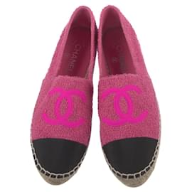 Chanel Espadrilles mit CC-Logo Pink 38
