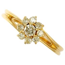 Autre Marque Ehering aus 18K Gelbgold mit Diamanten