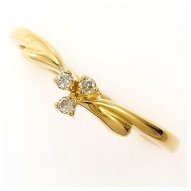 Autre Marque Ringband aus 18K Gelbgold mit Diamant