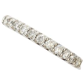 Autre Marque Anillo alianza de oro blanco 18K con diamante