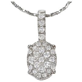 Autre Marque Collana in oro bianco 18K con diamante