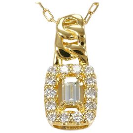 Autre Marque Collana in oro giallo 18K con diamante