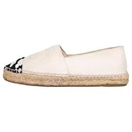 Chanel Espadrilles aus weißem Textil - Größe 39 Gebraucht