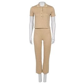 Christian Dior Traje Tono Dorado NWOT Sz.34 De segunda mano