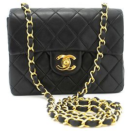 Chanel Vintage Square Classic Flap Quilted Lambskin Small