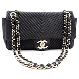 Chanel Classic Single Flap Chevron Lambskin Medium