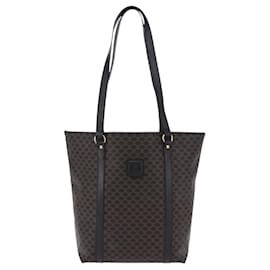 Céline Celine Vintage Macadam Canvas and Leather