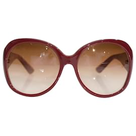 Gucci GG 2952/S Gafas de sol redondas oversized - Rojo Borgoña