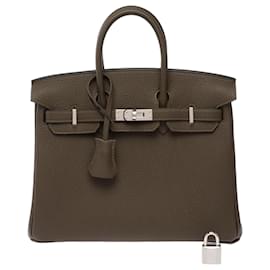 Hermès Borsa HERMES Birkin 25 in Pelle Verde - 103874