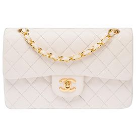 Borsa CHANEL Timeless/Classique in Pelle Bianca - 103866