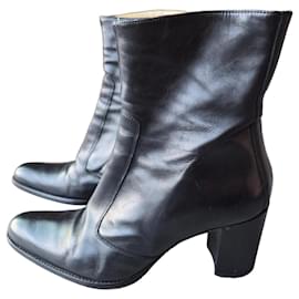 Free Lance Robertot Botines de cuero negro