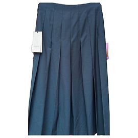 Falda plisada Gucci azul marino