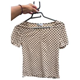Gerard Darel Gérard Darel Top de Lunares Beige y Marrón