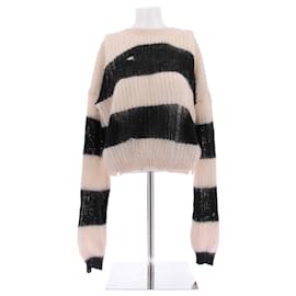 Zadig & Voltaire Mohair-Pullover in Creme und Schwarz