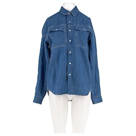 Mother Camisa de algodón azul XS