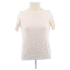 Eric Bompard Top crema de cachemira