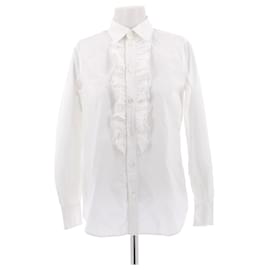 Céline Camisa blanca con volantes