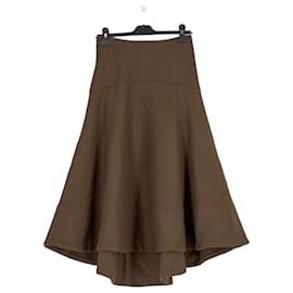 Autre Marque Falda midi marrón THE FRANKIE SHOP