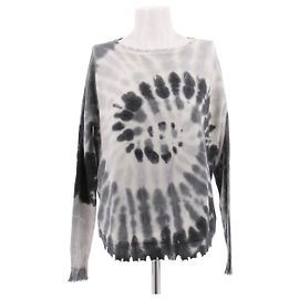 Autre Marque Tie-Dye Pullover grau
