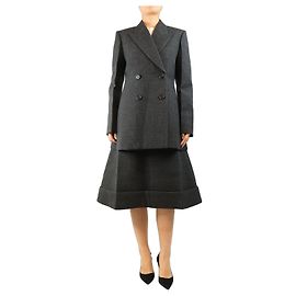 Prada Completo due pezzi blazer e gonna grigio - size UK 10