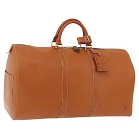 LOUIS VUITTON Epi Keepall 50 Boston Bag Brown M42968 LV