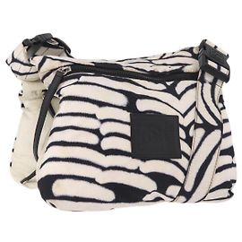 CHANEL Chanel Sports Shoulder Bag Reversible White Zebra CC