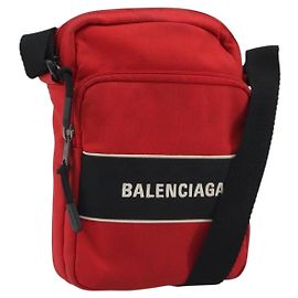 BALENCIAGA Messenger Bag S Shoulder Bag Nylon Red 638657