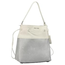 Miu Miu Shoulder Bag Leather Silver