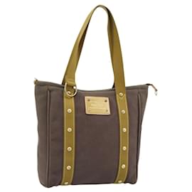 LOUIS VUITTON Antigua Cabas MM Tote Bag Brown M40086 LV