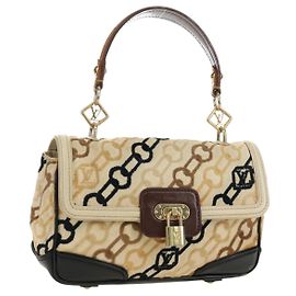 LOUIS VUITTON Monogram Charm Pochette Lover Bag Ivory M95194 LV