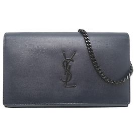 Borsa a tracolla porta carte con catena Saint Laurent Paris da donna