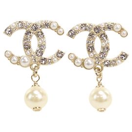 Chanel Gold Stecker-Ohrringe