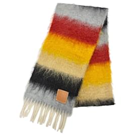 Loewe mehrfarbiger Mohair-Wollschal