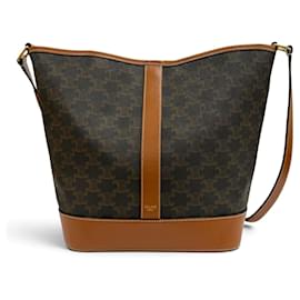 Céline Borsa a secchiello media in pelle Celine Triomphe