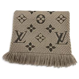 Stola Louis Vuitton Logomania Monogram in lana e seta