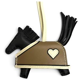 Hermès HERMES Ciondolo per borsa Robeo Coeur PM in pelle