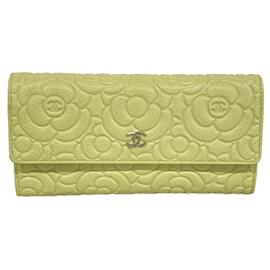 Chanel langes Portemonnaie grün