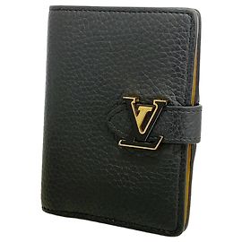 Louis Vuitton LV Vertical Wallet Compact M81561 Noir