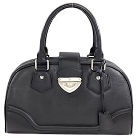 Borsa Boston Louis Vuitton Bowling Montaigne GM in pelle Epi Noir