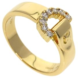 Céline Celine Ring Motif Gürtel mit Diamanten aus 18K Gelbgold