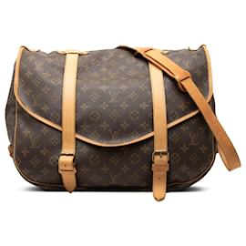 Louis Vuitton Brown Monogram Saumur 43